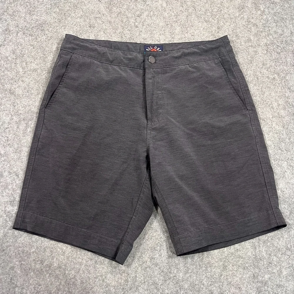 Faherty Brand Charcoal Gray All Day Stretch Performance Shorts Men's Size 30